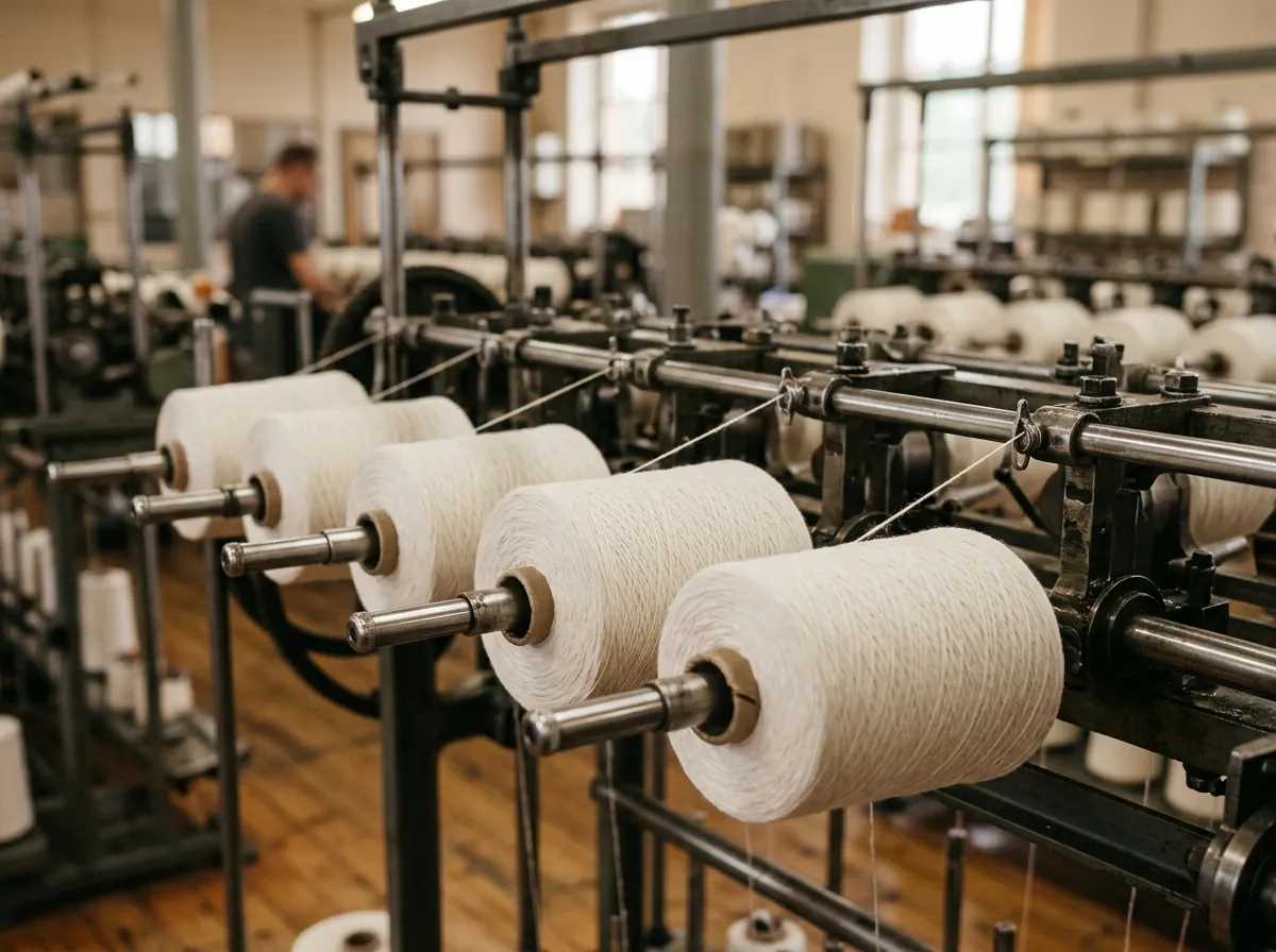 Inside AKR Spinning Mills production floor