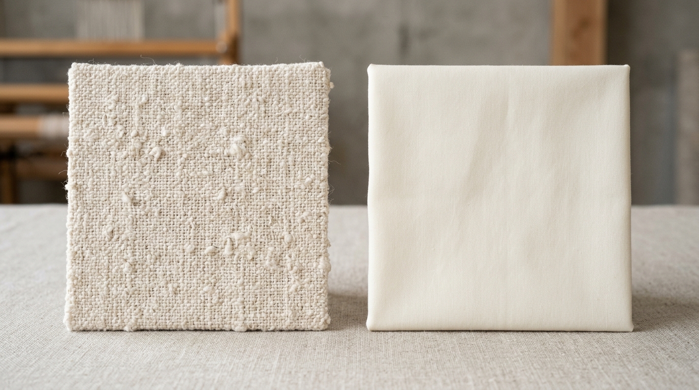 Comparison of karded and combed cotton yarn textures